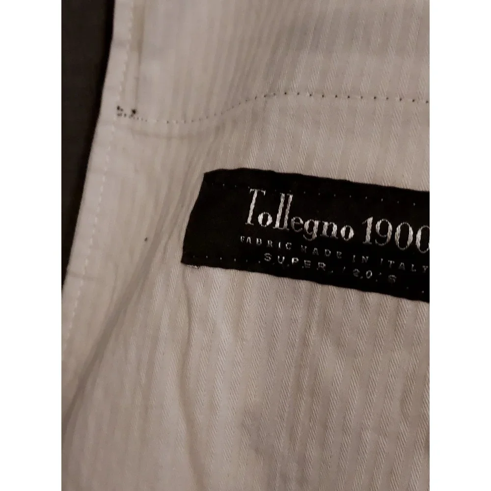 Joseph Abboud 40x 29  Gray Tollegno 1900 Italian Wool Slim Mens Suit Pants